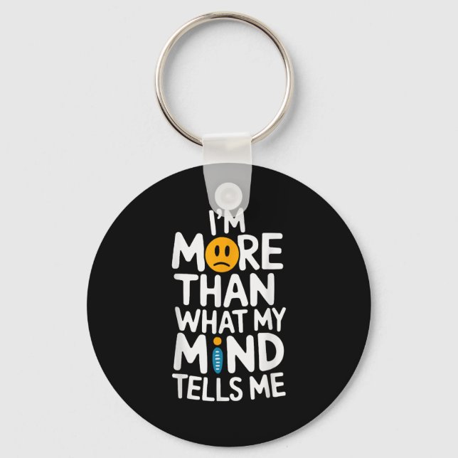 Suicide Awareness Depression Anxiety Mental Health Keychain (Front)