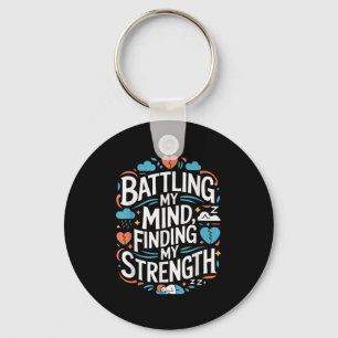 Suicide Awareness Depression Anxiety Mental Health Keychain
