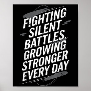 Suicide Awareness Depression Anxiety Mental Health Poster