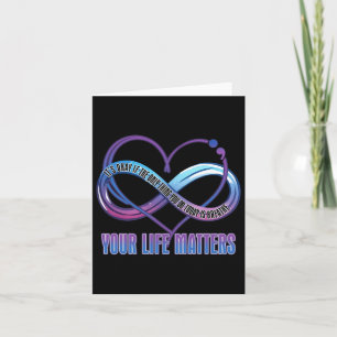 Suicide Awareness Design Your Life S Sticker  Card