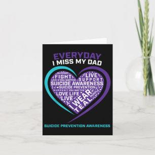 Suicide Awareness Gifts Dad Women Men Suicide Prev Card