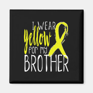Suicide Awareness I Wear Yellow For My BROTHER  Magnet