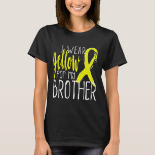 Suicide Awareness I Wear Yellow For My BROTHER  T-Shirt