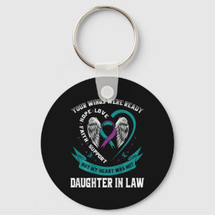 Suicide Awareness In Memory Of My Daughter In Law Keychain