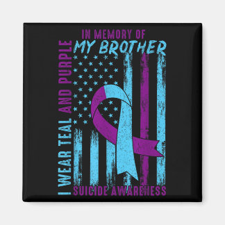 Suicide Awareness Month America Flag In Memory Of Magnet