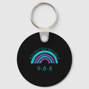 Suicide Awareness Prevention 988  Keychain