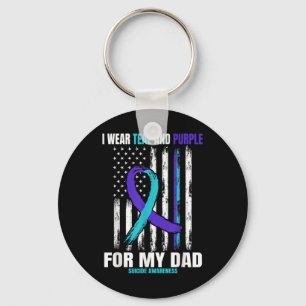 Suicide Awareness Prevention Dad Women Men America Keychain