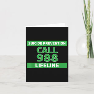 Suicide Awareness - Prevention Lifeline 988 Shirt Card