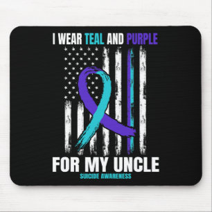 Suicide Awareness Prevention Women Men Uncle Ameri Mouse Pad