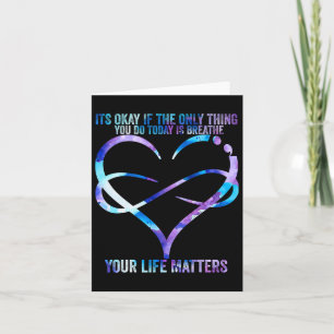 Suicide Awareness Prevention Your Life Problems Su Card
