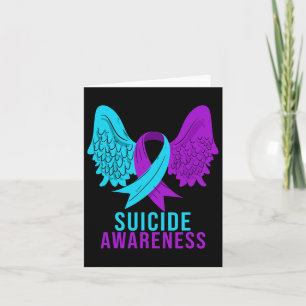 Suicide Awareness Ribbon Mental Health Depression  Card