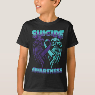Suicide Awareness Ribbon Wings Suicide Prevention  T-Shirt