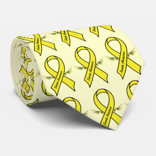 Suicide Awareness Ribbon with Wings Tie