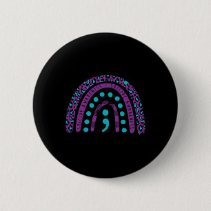 Suicide Awareness Semicolon - Suicide Prevention A 2 Inch Round Button
