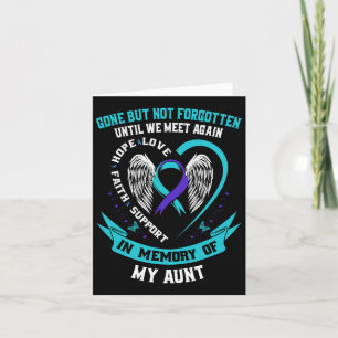 Suicide Awareness Shirt Aunt Mens Women Prevention Card