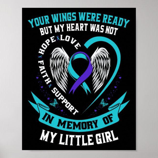 Suicide Awareness Shirt Daughter Little Girl Preve Poster (Front)