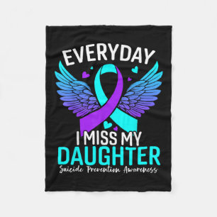 Suicide Awareness Shirt Daughter Suicide Fleece Blanket