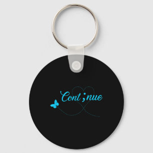 Suicide Awareness Shirt For Women Gift Continue Se Keychain