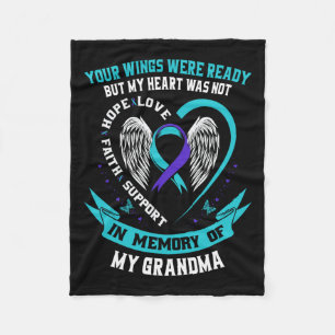 Suicide Awareness Shirt Grandma Prevention Items F Fleece Blanket
