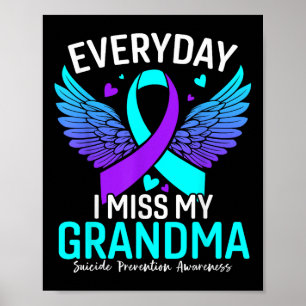 Suicide Awareness Shirt Grandma Suicide Poster