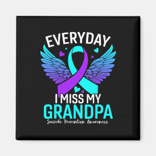 Suicide Awareness Shirt Grandpa Suicide Prevention Magnet