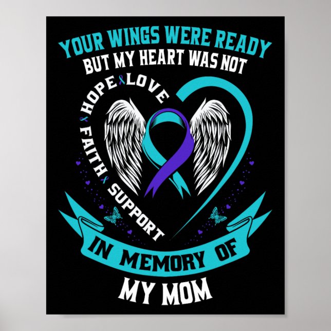 Suicide Awareness Shirt Mom Son Daughter Preventio Poster (Front)