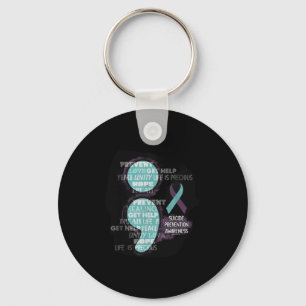 Suicide Awareness Shirt Suicide Prevention Semicol Keychain