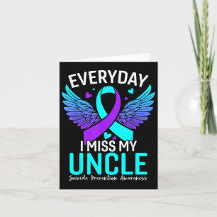 Suicide Awareness Shirt Uncle Suicide Prevention Card