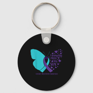 Suicide Awareness Son Gifts Loving Memory Suicide Keychain