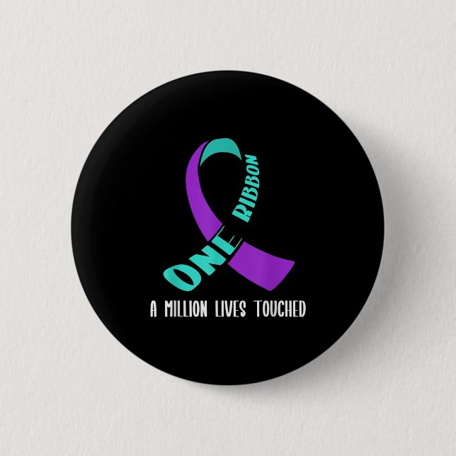 Suicide Awareness Suicide Prevention Suprt Survivo 2 Inch Round Button (Front)