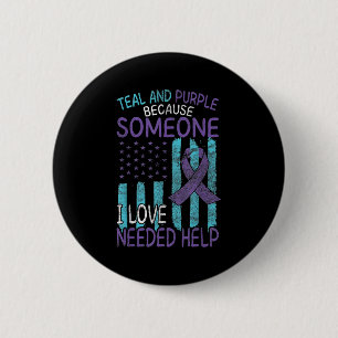 Suicide Awareness Suicide Prevention Suprt Survivo 2 Inch Round Button