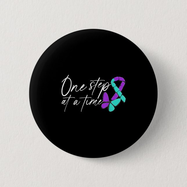 Suicide Awareness Suicide Prevention Suprt Survivo 2 Inch Round Button (Front)