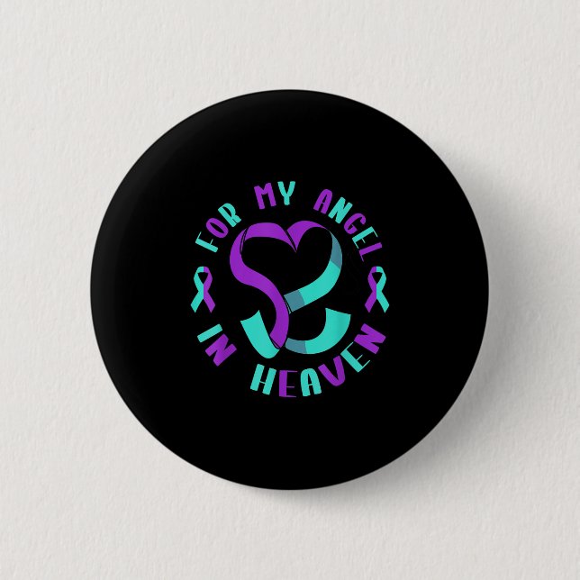 Suicide Awareness Suicide Prevention Suprt Survivo 2 Inch Round Button (Front)