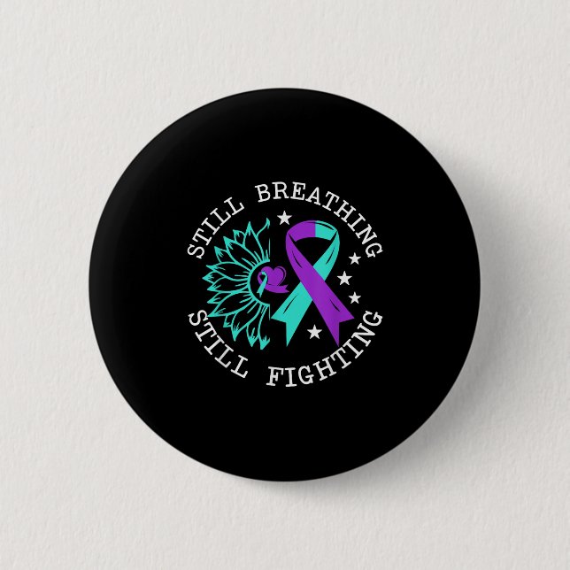 Suicide Awareness Suicide Prevention Suprt Survivo 2 Inch Round Button (Front)