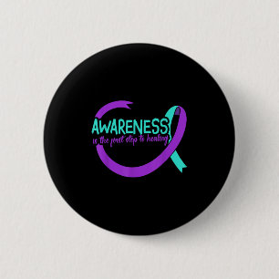 Suicide Awareness Suicide Prevention Suprt Survivo 2 Inch Round Button