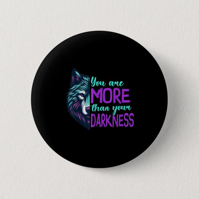 Suicide Awareness Suicide Prevention Suprt Survivo 2 Inch Round Button (Front)
