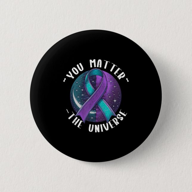 Suicide Awareness Suicide Prevention Suprt Survivo 2 Inch Round Button (Front)