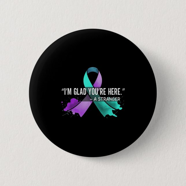 Suicide Awareness Suicide Prevention Suprt Survivo 2 Inch Round Button (Front)