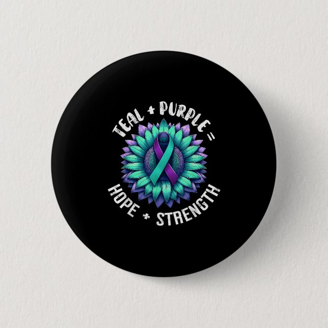 Suicide Awareness Suicide Prevention Suprt Survivo 2 Inch Round Button (Front)