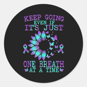 Suicide Awareness Suicide Prevention Suprt Survivo Classic Round Sticker