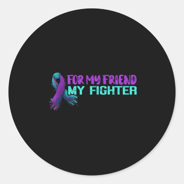 Suicide Awareness Suicide Prevention Suprt Survivo Classic Round Sticker (Front)