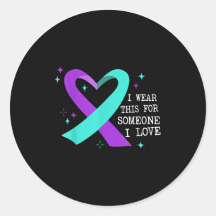 Suicide Awareness Suicide Prevention Suprt Survivo Classic Round Sticker