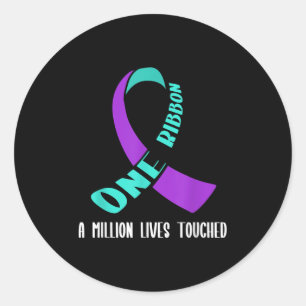 Suicide Awareness Suicide Prevention Suprt Survivo Classic Round Sticker