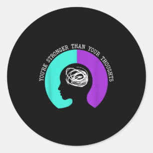 Suicide Awareness Suicide Prevention Suprt Survivo Classic Round Sticker