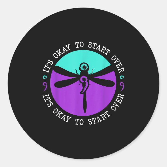 Suicide Awareness Suicide Prevention Suprt Survivo Classic Round Sticker (Front)