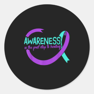 Suicide Awareness Suicide Prevention Suprt Survivo Classic Round Sticker