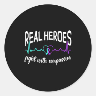 Suicide Awareness Suicide Prevention Suprt Survivo Classic Round Sticker