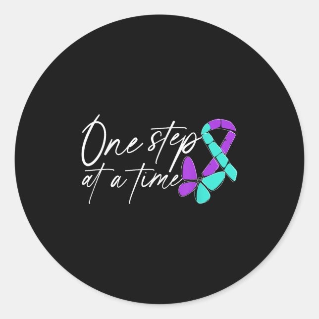 Suicide Awareness Suicide Prevention Suprt Survivo Classic Round Sticker (Front)