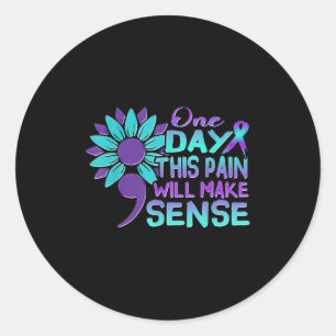 Suicide Awareness Suicide Prevention Suprt Survivo Classic Round Sticker