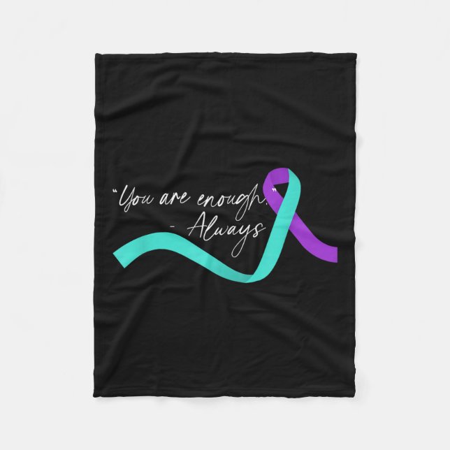 Suicide Awareness Suicide Prevention Suprt Survivo Fleece Blanket (Front)